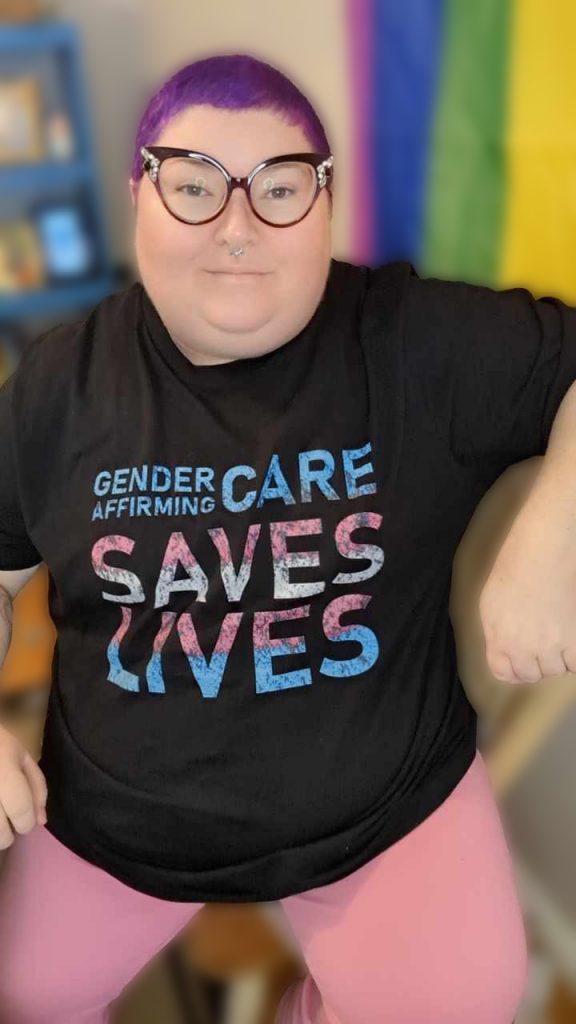 Gender Affirming Care Saves Lives Tee - Stevie's Safe Space