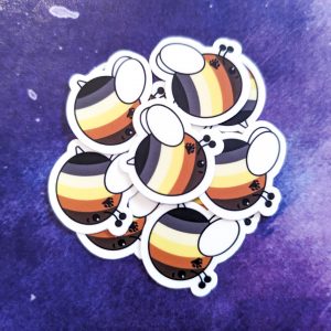 Bear Pride Bee | Mini Sticker | Stevie's Safe Spaces